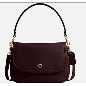 Coach Archive Design MERLOT Leather 2 STRAPS LEGACY SHOULDER CROSSBODY BAG $350